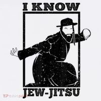 I Know Jew Jitsu Funny Jiu Jitsu Pun Jewish Martial Art T-Shirt