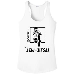 I Know Jew Jitsu I Know Jewjitsu Funny Jewish Jiu Jitsu MMA Ladies PosiCharge Competitor Racerback Tank