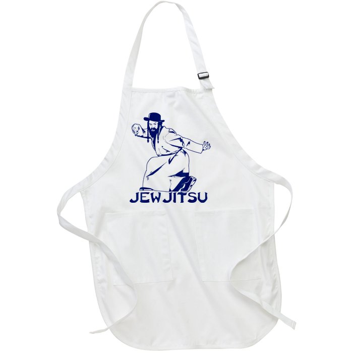 I Know Jew Jitsu For Jewish Jiu Jitsu Full-Length Apron With Pockets