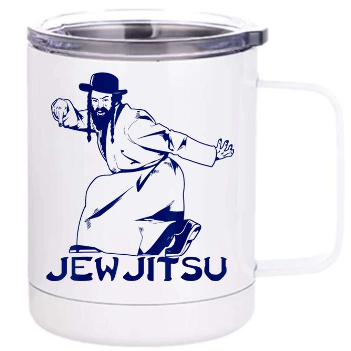 I Know Jew Jitsu For Jewish Jiu Jitsu 12 oz Stainless Steel Tumbler Cup