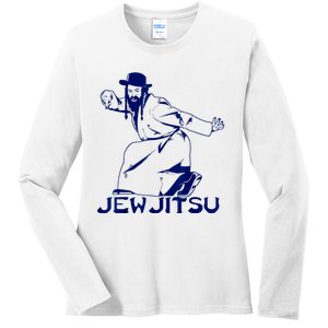 I Know Jew Jitsu For Jewish Jiu Jitsu Ladies Long Sleeve Shirt