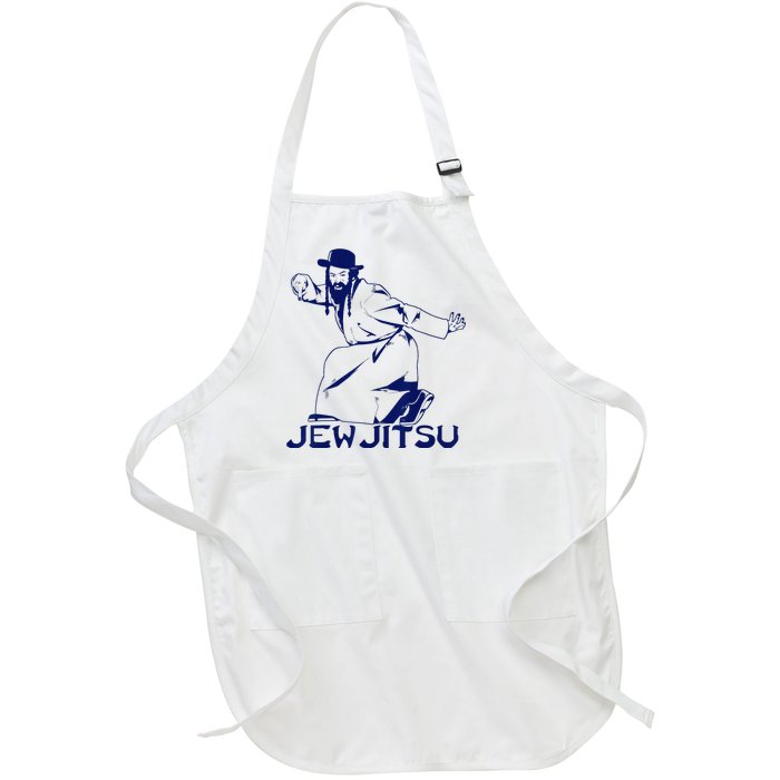 I Know Jew Jitsu For Jewish Jiu Jitsu Full-Length Apron With Pockets