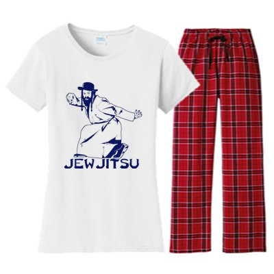 I Know Jew Jitsu For Jewish Jiu Jitsu Women's Flannel Pajama Set