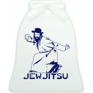 I Know Jew Jitsu For Jewish Jiu Jitsu Ceramic Bell Ornament