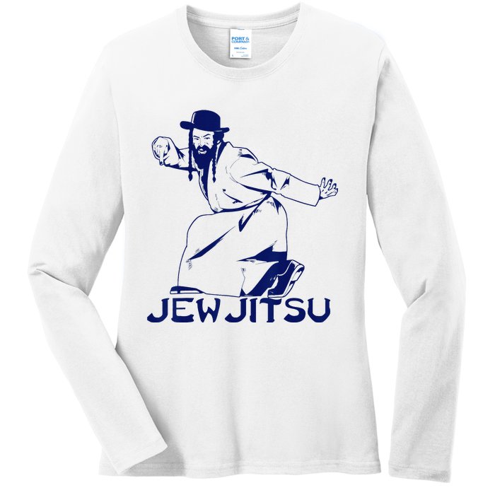 I Know Jew Jitsu For Jewish Jiu Jitsu Ladies Long Sleeve Shirt