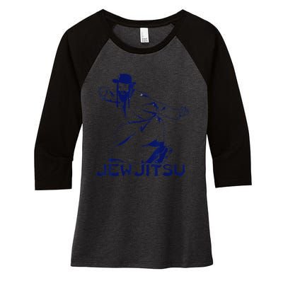 I Know Jew Jitsu For Jewish Jiu Jitsu Women's Tri-Blend 3/4-Sleeve Raglan Shirt