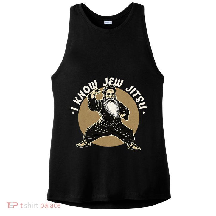 I Know Jew Jitsu Ladies PosiCharge Tri-Blend Wicking Tank