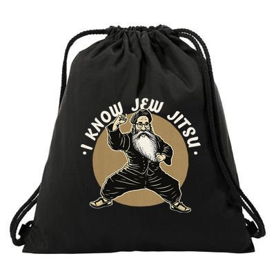 I Know Jew Jitsu Drawstring Bag