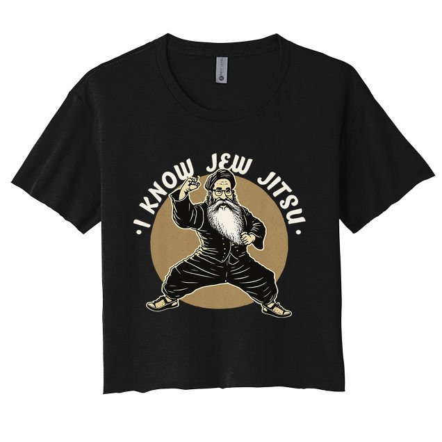 I Know Jew Jitsu Women's Crop Top Tee