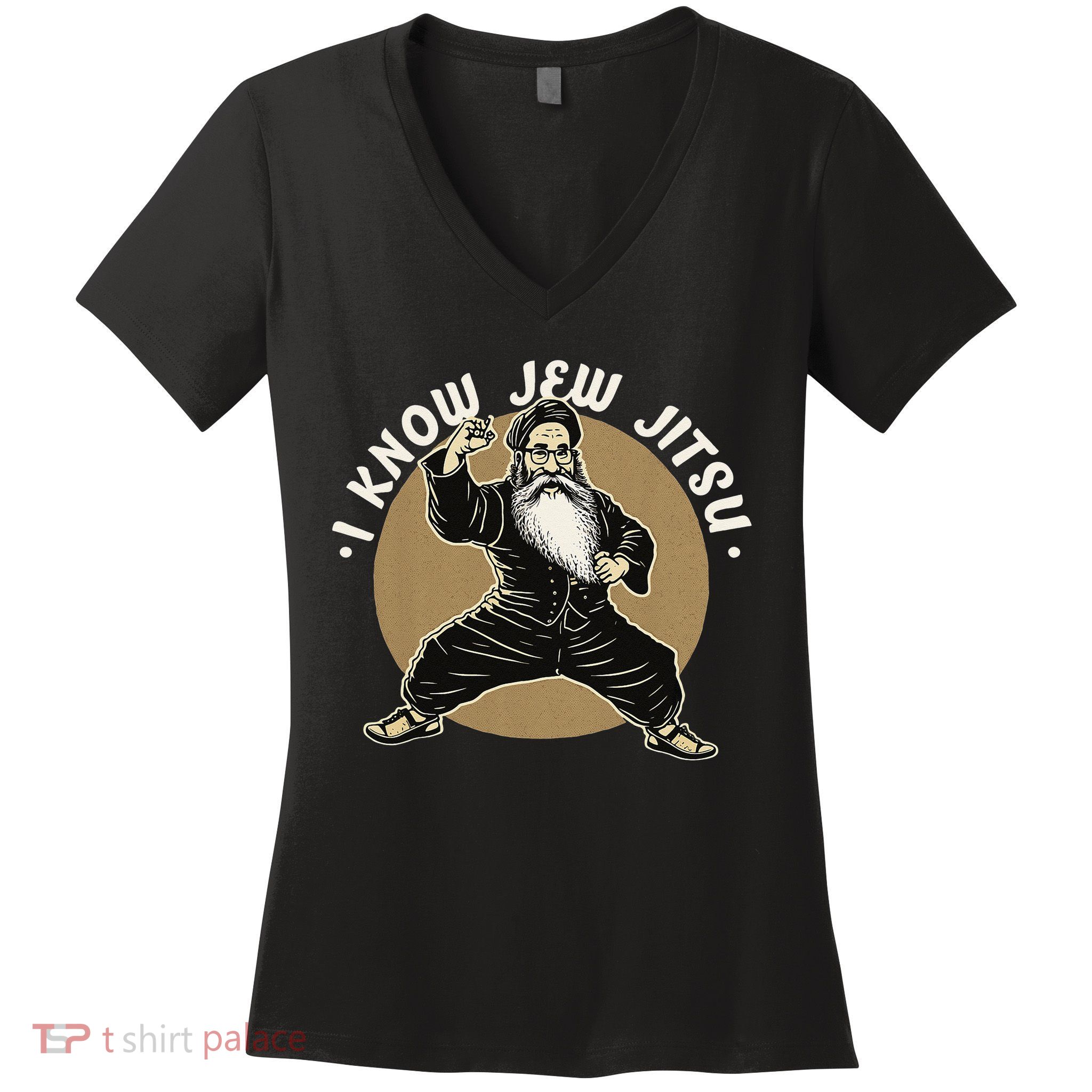 I Know Jew Jitsu Women's V-Neck T-Shirt