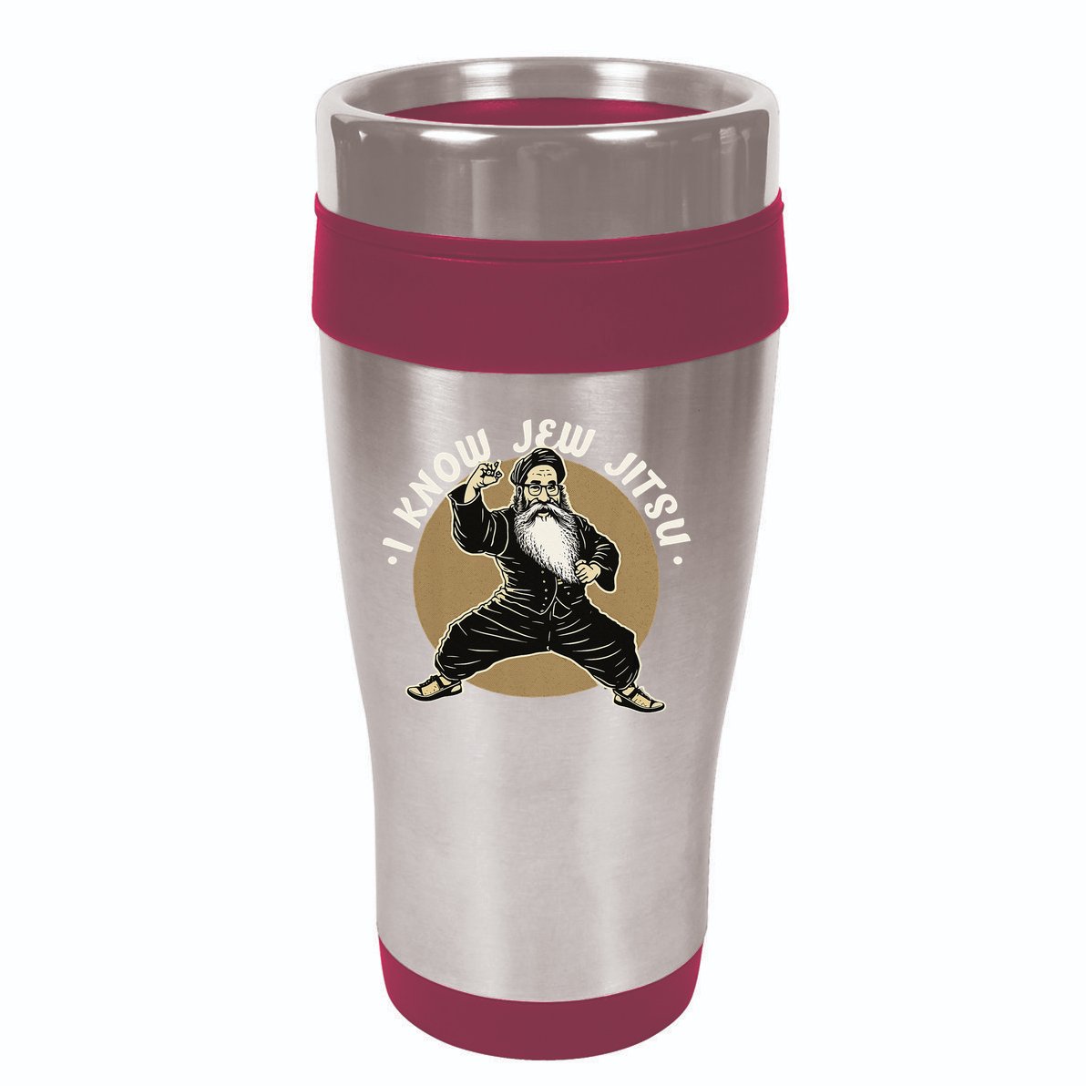 I Know Jew Jitsu 16oz Travel Tumbler