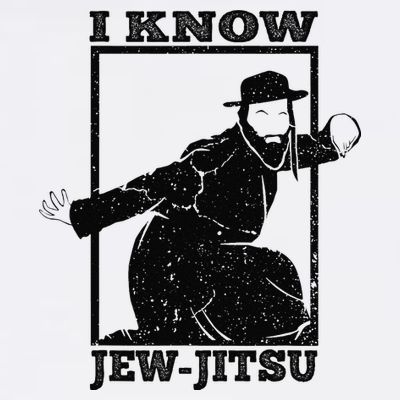 I Know Jew Jitsu Funny Jiu Jitsu Pun Jewish Martial Art T-Shirt