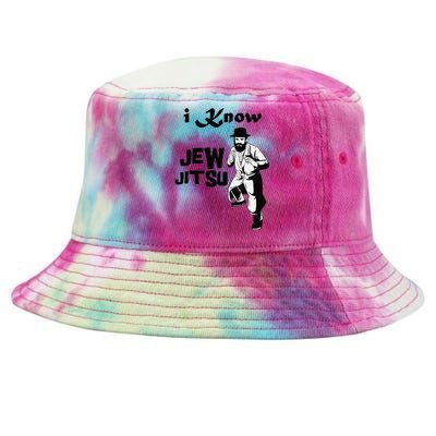 I Know Jew Jitsu Funny Tie-Dyed Bucket Hat