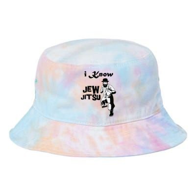 I Know Jew Jitsu Funny Tie Dye Newport Bucket Hat