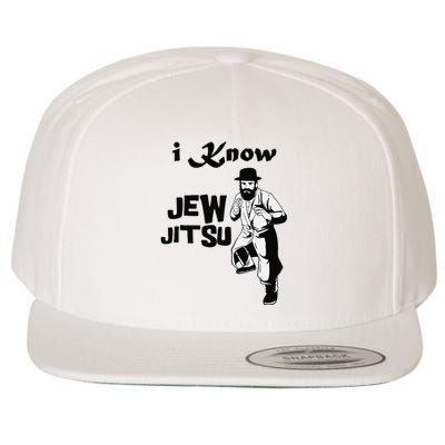 I Know Jew Jitsu Funny Wool Snapback Cap