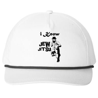 I Know Jew Jitsu Funny Snapback Five-Panel Rope Hat