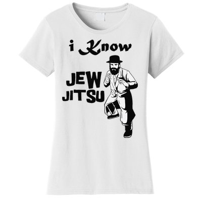 i know jew jitsu Rabbi Horah Dance Jiu Jitsu Jewish man Women's T-Shirt