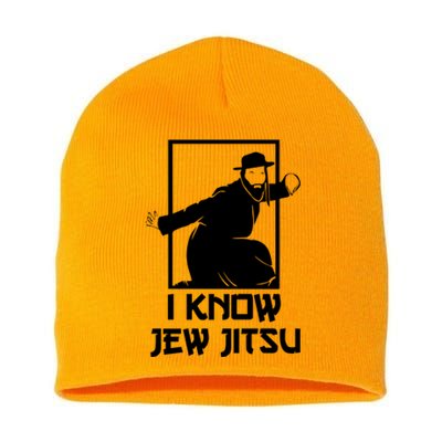 I Know Jew Jitsu | Funny Jiu Jitsu Short Acrylic Beanie