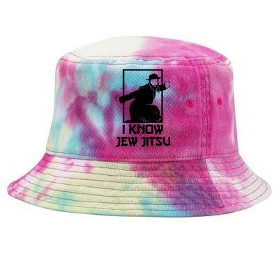 I Know Jew Jitsu | Funny Jiu Jitsu Tie-Dyed Bucket Hat