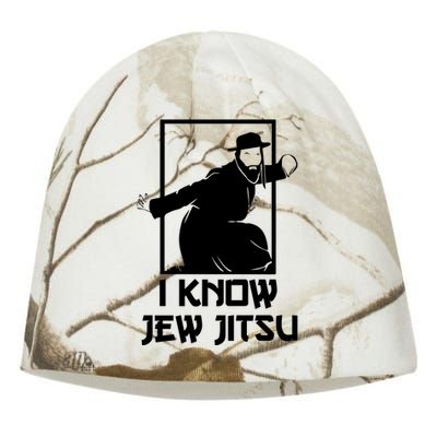 I Know Jew Jitsu | Funny Jiu Jitsu Kati - Camo Knit Beanie