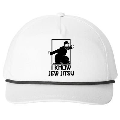 I Know Jew Jitsu | Funny Jiu Jitsu Snapback Five-Panel Rope Hat