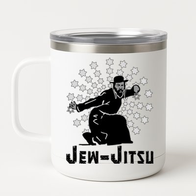 I Know Jew Jitsu Shirts Jew Jitsu Jiu Jitsu Martial Arts 12 oz Stainless Steel Tumbler Cup