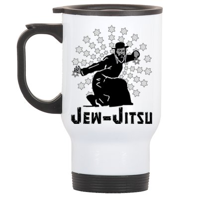 I Know Jew Jitsu Shirts Jew Jitsu Jiu Jitsu Martial Arts Stainless Steel Travel Mug