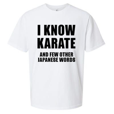 I Know Karate And Few Other Japanese Words Funny Sueded Cloud Jersey T-Shirt