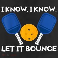 I Know Let It Bounce Pickleball Adult Drive Performance Visor