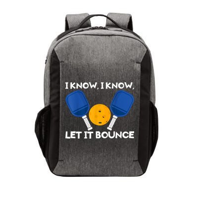 I Know Let It Bounce Pickleball Vector Backpack