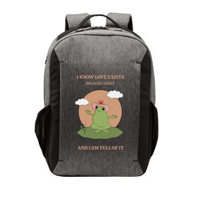 I Know Love Exists Because I Exist Vector Backpack