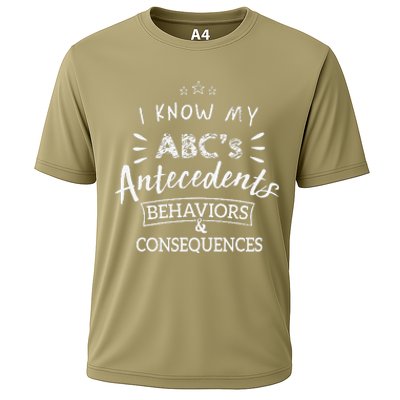 I Know My AbcS Teacher Gift Behavior Analysis Cooling Performance Crew T-Shirt