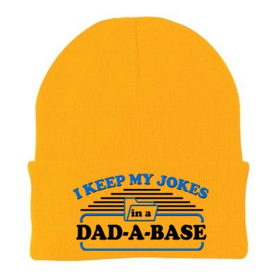 I Keep My Jokes In A DadABase Knit Cap Winter Beanie