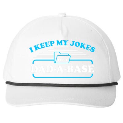 I Keep My Jokes In A DadABase Snapback Five-Panel Rope Hat