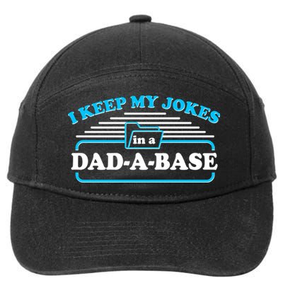 I Keep My Jokes In A DadABase 7-Panel Snapback Hat