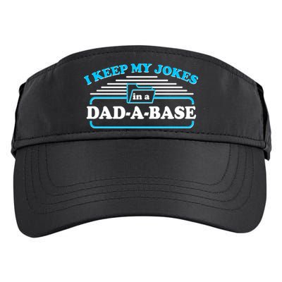 I Keep My Jokes In A DadABase Adult Drive Performance Visor