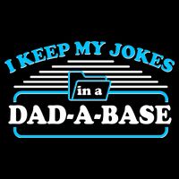 I Keep My Jokes In A DadABase Drawstring Bag