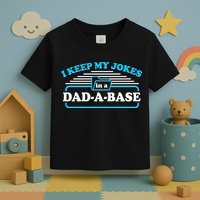 I Keep My Jokes In A DadABase Toddler T-Shirt
