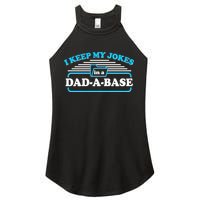 I Keep My Jokes In A DadABase Women's Perfect Tri Rocker Tank