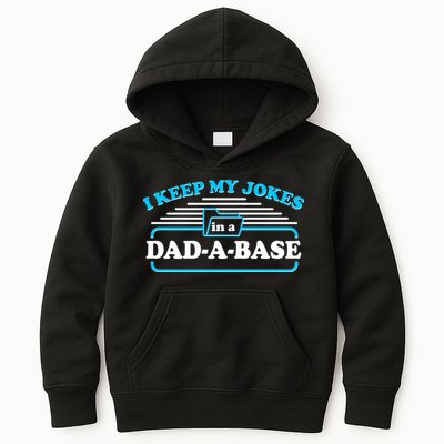 I Keep My Jokes In A DadABase Kids Hoodie
