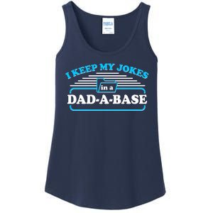 I Keep My Jokes In A DadABase Ladies Essential Tank