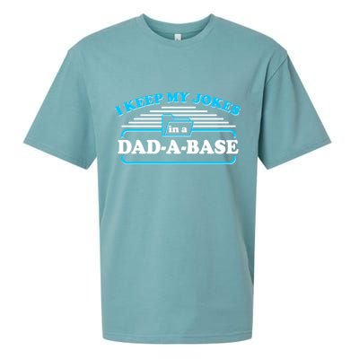 I Keep My Jokes In A DadABase Sueded Cloud Jersey T-Shirt