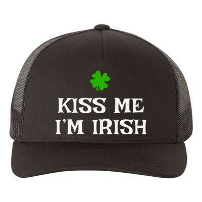 Irish Kiss Me Im Irish St Patricks Day Yupoong Adult 5-Panel Trucker Hat