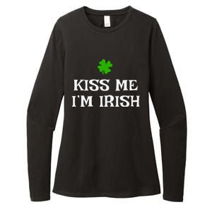 Irish Kiss Me Im Irish St Patricks Day Womens CVC Long Sleeve Shirt