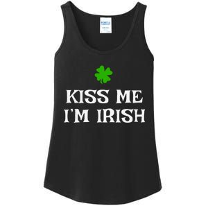 Irish Kiss Me Im Irish St Patricks Day Ladies Essential Tank