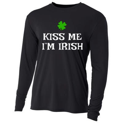 Irish Kiss Me Im Irish St Patricks Day Cooling Performance Long Sleeve Crew