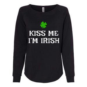 Irish Kiss Me Im Irish St Patricks Day Womens California Wash Sweatshirt