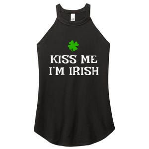 Irish Kiss Me Im Irish St Patricks Day Women's Perfect Tri Rocker Tank