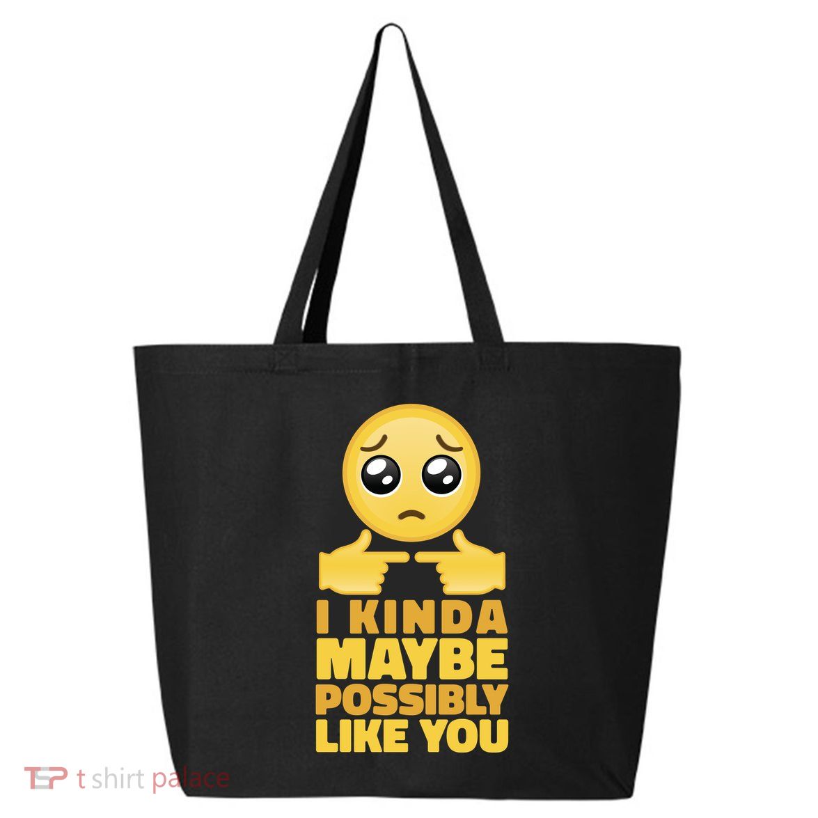 I Kind Maybe Possibly Like You Emoji 25L Jumbo Tote
