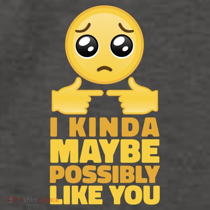 I Kind Maybe Possibly Like You Emoji Vector Backpack